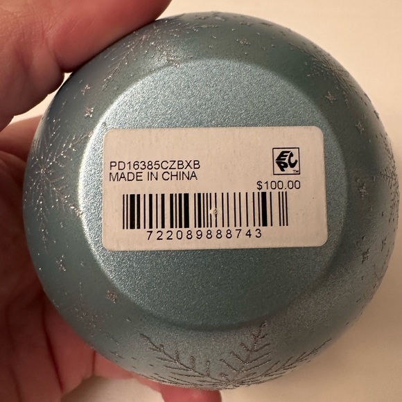 Sterling Silver Cubic Zirconia Heart Necklace in Ornament Box - Picture 4 of 4